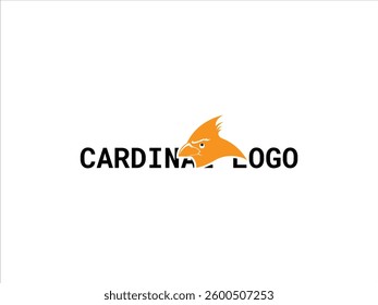 Striking Black Cardinal Logo Design