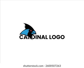 Striking Black Cardinal Logo Design