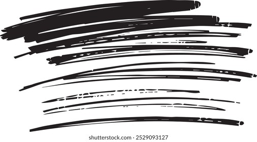 Líneas negras llamativas ideales para Ilustraciones, gráficos y tipografía