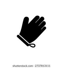 A striking black silhouette of a hand gesturing conveying a sense of stopping or halt silhouette