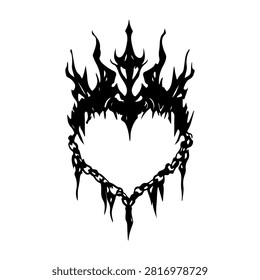 A striking black tattoo