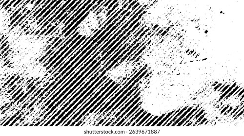 Striking Black and White Diagonal Line Grunge Texture with Abstract Distressed Pattern - Versatile Backdrop for Creative Projects and Graphic Designs