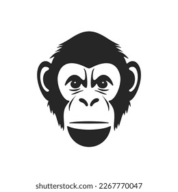 Striking black and white monkey logo to stylishly represent your brand.