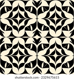 Striking black and white pattern on a white background, showcasing the essence of art deco with its bold lines and geometric motifs, while also drawing inspiration from art nouveau.