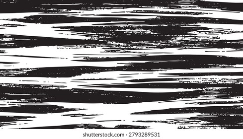 A striking black and white striped pattern with bold, irregular lines creating an abstract visual effect.