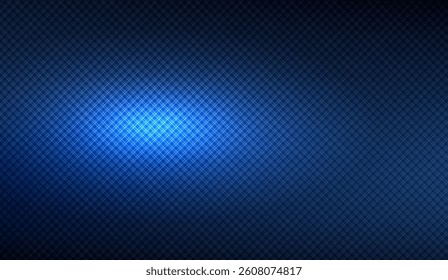 Striking dark blue abstract background with subtle grid pattern and a softly diffused light source creating a modern and technological visual effect for versatile applications