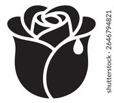 
A striking design featuring a rose silhouette combined with a dog illustration, rendered in a CMYK color palette including grayscale, black, and vibrant colors.