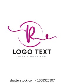 A striking design letter type R logo template, vector logo for business and company identity