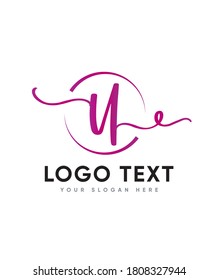 A striking design letter type U logo template, vector logo for business and company identity