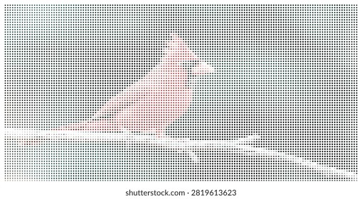 A striking dot mosaic captures a red cardinal bird perched on a branch, showcasing intricate details and a vibrant color palette.