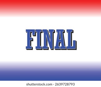 Striking 'FINAL' Wordmark with Metal Effect on Black