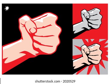 Striking fist, symbol of revolutionaries