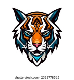 El diseño del logo del tigre dibujado a mano con detalles intrincados y presencia potente. Ideal para marcas que buscan una imagen fuerte y cautivadora