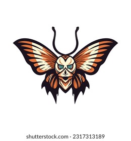 A striking hand-drawn logo design showcasing the fusion of a skull and wings, creating a powerful and unique symbol