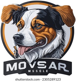 A striking icon of a ferocious dog, capturing the intense and intimidating demeanor of our mighty companions.