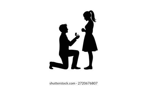 Ein eindrucksvolles Bild, das einen Vorschlag zeigt, der von einem schönen und eleganten Silhouettenstil geprägt ist.