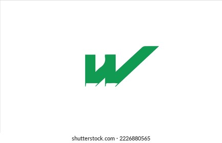 letra llamativa W con imagen vectorial