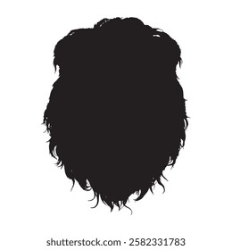 Striking Lion Silhouette Vector Design - Lion Silhouette - Lion Vector - Lion Illustration 
