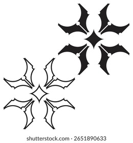 Um impressionante design de mandala combinando elementos florais preenchidos e traçados com simetria geométrica, ideal para logotipos, impressões e arte digital.