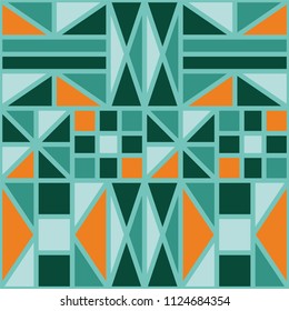 Striking minimal twenties inspired pattern. Seamless repeat design. Wallpaper look.