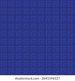 A striking and modern vector illustration features a repeating blue tile pattern composed of the number ten. This sophisticated design showcases a geometric arrangement for digital applications. 