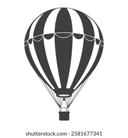 Striking parachute silhouette with an open canopy, representing safety, thrill, and exploration