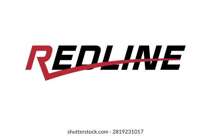 A striking Redline logo featuring bold black lettering with a vibrant red checkmark design cutting through the text, symbolizing speed and precision.