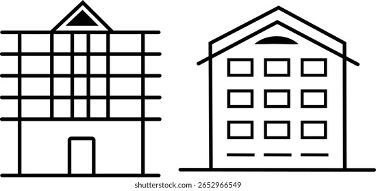 A striking silhouette of a dream home, rendered in a clean, minimalist style. This iconic design evokes feelings of aspiration, comfort, and belonging, perfect for real estate or lifestyle branding.