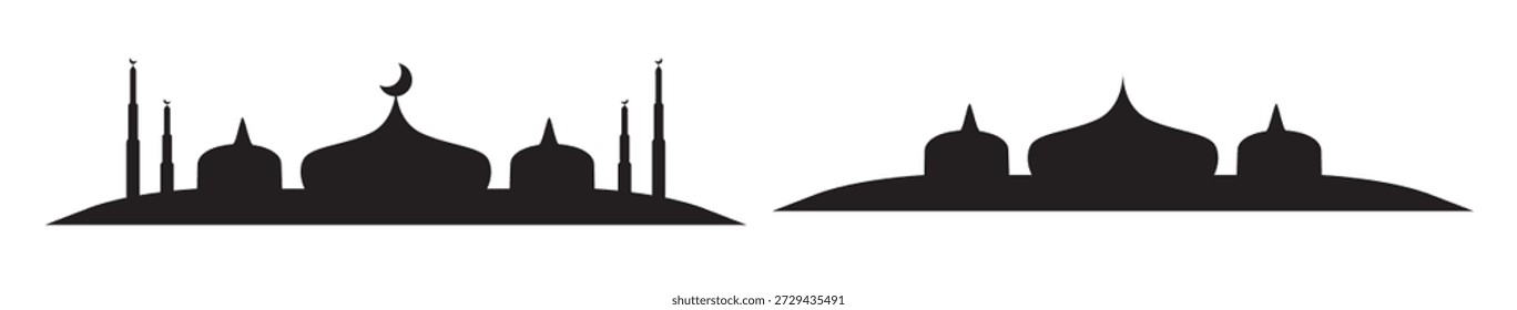 striking silhouette featuring domes and minarets perfect 