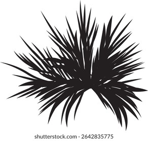 A striking silhouette of palm trees, rendered in a minimalist style. The design features a clean, simple aesthetic, perfect for various applications.