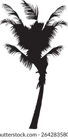 A striking silhouette of palm trees, rendered in a minimalist style. The design features a clean, simple aesthetic, perfect for various applications.