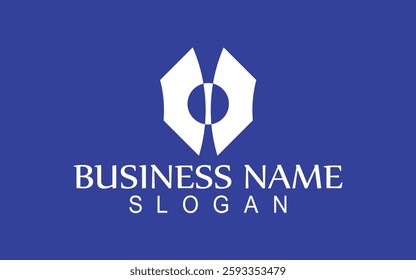 striking symmetrical bold and clean logo vector art design