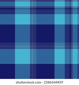 Striking teal and navy plaid pattern.  Perfect for textile design, website backgrounds, or fashion projects. This vibrant, seamless texture evokes a feeling of warmth and sophistication.