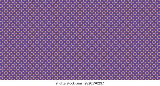 A striking vector graphic featuring a classic diamond grid pattern. The warm golden yellow diamonds stand out vividly against the deep purple background perfect for adding a touch of luxury and energy to any composition.