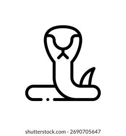 Striking vector illustration of a snake, suitable for wildlife, nature, and exotic graphics