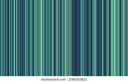 Striking vertical stripes in calming teal and navy hues create a sophisticated abstract background.