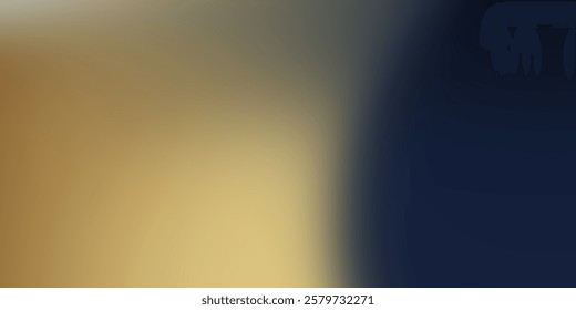 a striking, vertically-oriented gradient background. The left side features a warm, golden yellow that transitions smoothly into a deep, almost navy blue on the right.