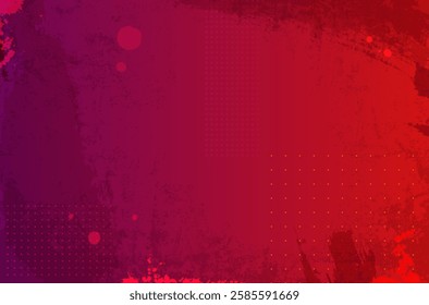 Striking vibrant background that combines red and purple tones, ideal for catching attention in digital media or marketing projects requiring bold visuals and creative flair. Vector illustration.