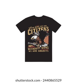 A striking vintage t-shirt design featuring a powerful eagle.
