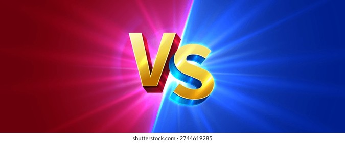Llamativas letras VS sobre