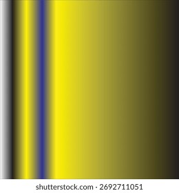 Plano de fundo de gradiente amarelo impressionante esmaecido em preto, acentuado por uma faixa vertical azul estreita. Papel de parede abstrato vibrante para projetos de tecnologia de luxo ou modernos.
