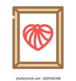 string art color icon vector. string art sign. isolated symbol illustration