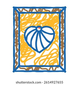 string art doodle icon sketch vector. string art sign. isolated symbol illustration
