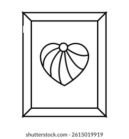 string art line icon vector. string art sign. isolated contour symbol black illustration
