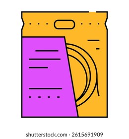 string badminton line icon vector. string badminton sign. isolated symbol illustration