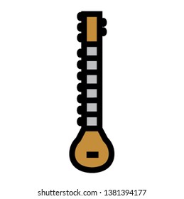 string based music instrument icon vector