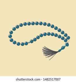 string of beads used by Muslims to keep track of counting in tasbih svg