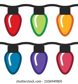 Cadena de luces navideñas de seis colores