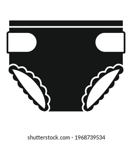 String diaper icon. Simple illustration of String diaper vector icon for web design isolated on white background