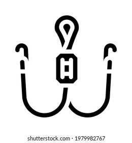 string for glasses glyph icon vector. string for glasses sign. isolated contour symbol black illustration